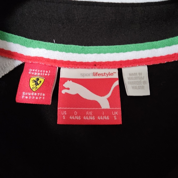 Puma Scudera Ferrari Santander Racing Polo Shirt, Black - Picture 3 of 7